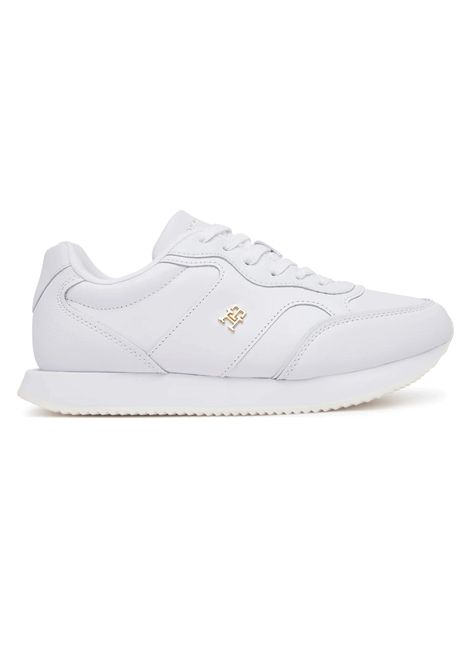 Tommy Hilfiger Leather Runner Shoes White Women TOMMY HILFIGER | Sneakers | FW0FW08696-YBS